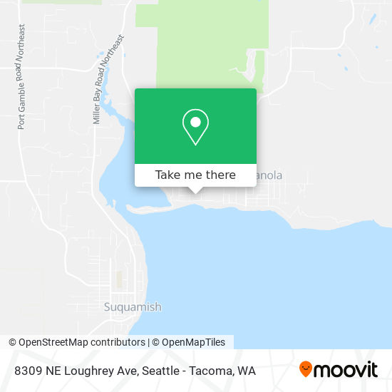 Mapa de 8309 NE Loughrey Ave