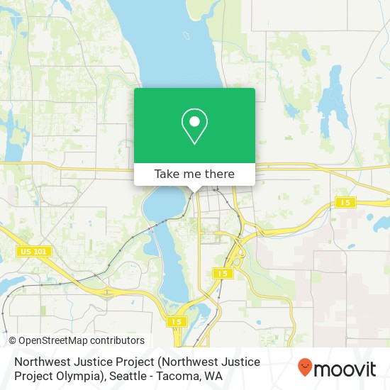 Mapa de Northwest Justice Project