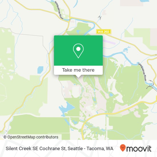 Mapa de Silent Creek SE Cochrane St, Snoqualmie, WA 98065