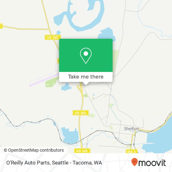 O'Reilly Auto Parts map