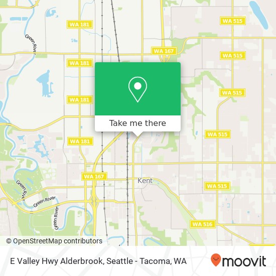 E Valley Hwy Alderbrook map