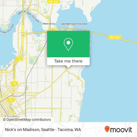 Nick's on Madison map