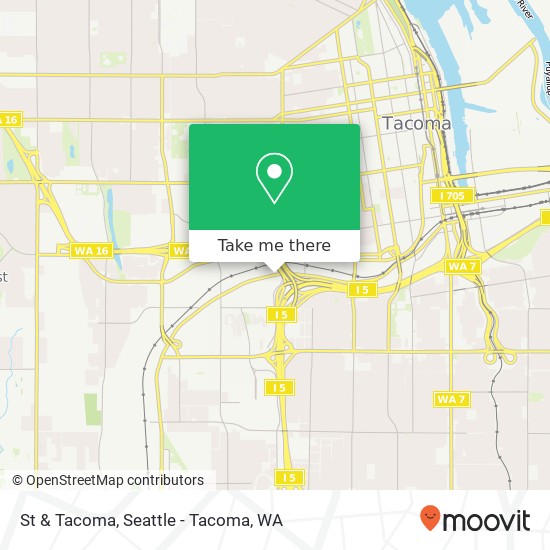 St & Tacoma map