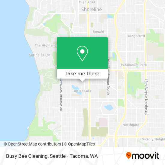 Busy Bee Cleaning map