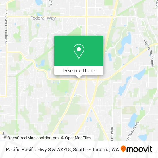 Pacific Pacific Hwy S & WA-18 map