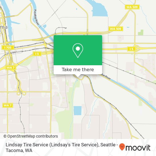 Lindsay Tire Service map