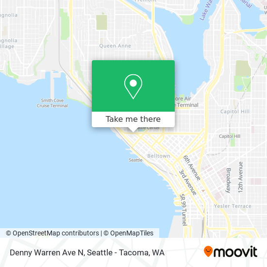 Mapa de Denny Warren Ave N