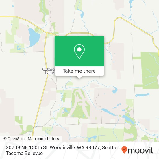 Mapa de 20709 NE 150th St, Woodinville, WA 98077