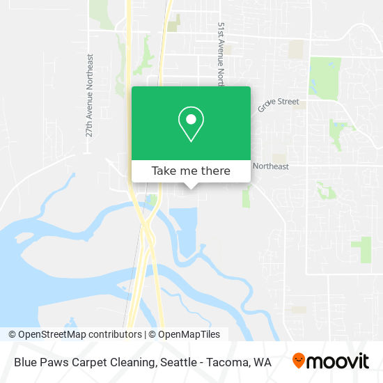 Blue Paws Carpet Cleaning map