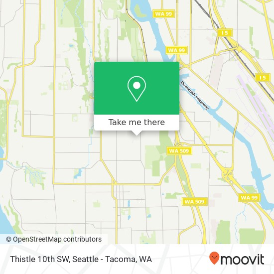 Mapa de Thistle 10th SW