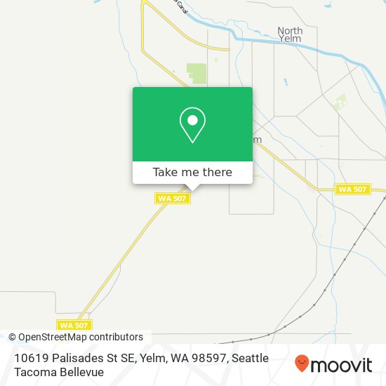 Mapa de 10619 Palisades St SE, Yelm, WA 98597