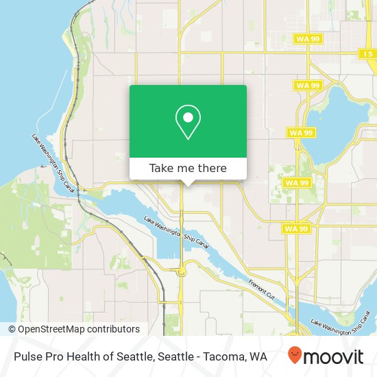 Mapa de Pulse Pro Health of Seattle