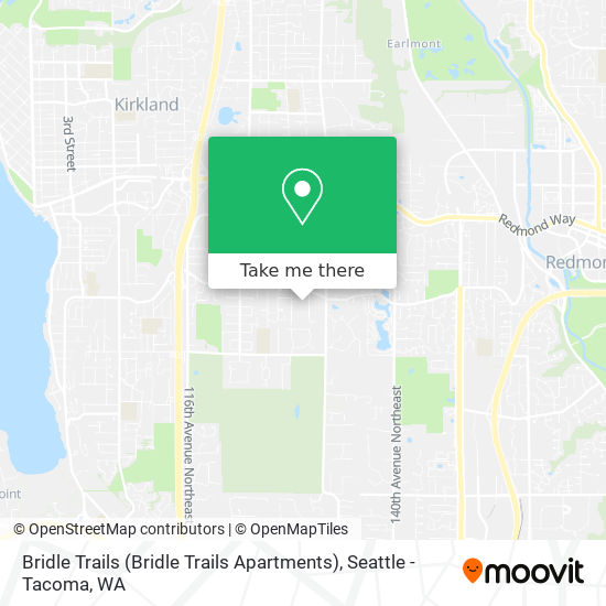 Mapa de Bridle Trails (Bridle Trails Apartments)