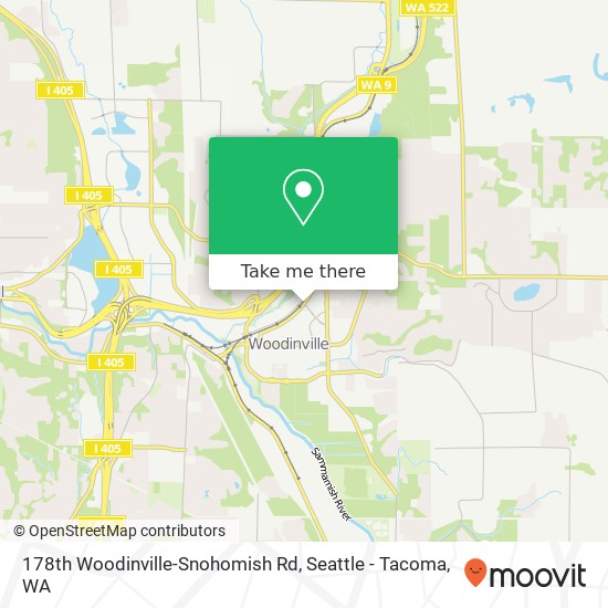 Mapa de 178th Woodinville-Snohomish Rd