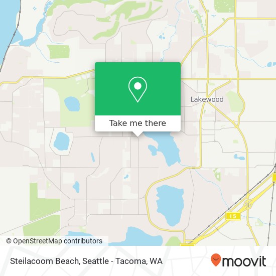 Steilacoom Beach map