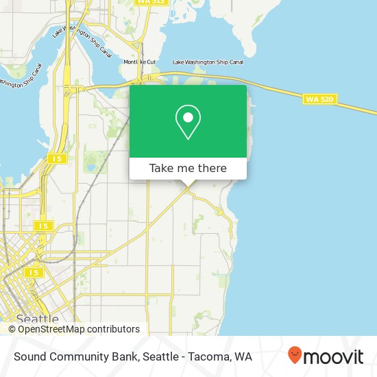 Sound Community Bank map