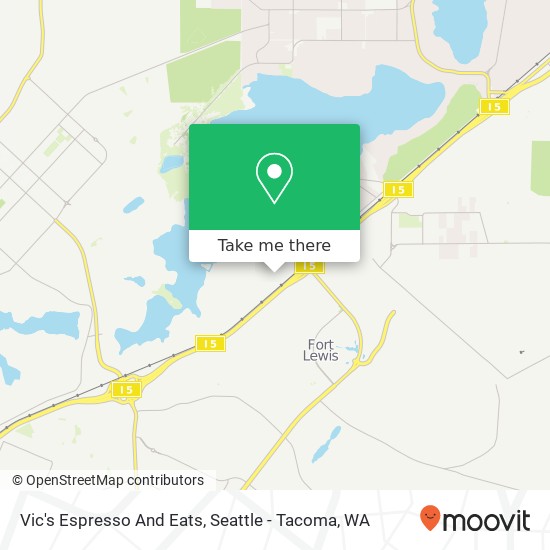 Mapa de Vic's Espresso And Eats