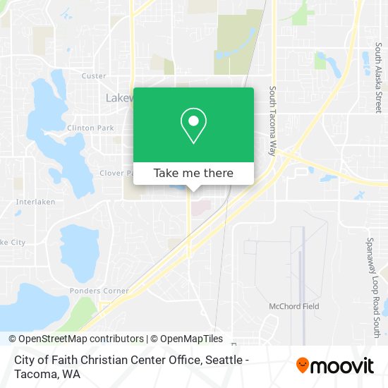 City of Faith Christian Center Office map