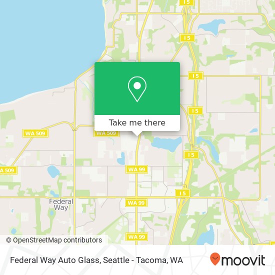 Mapa de Federal Way Auto Glass