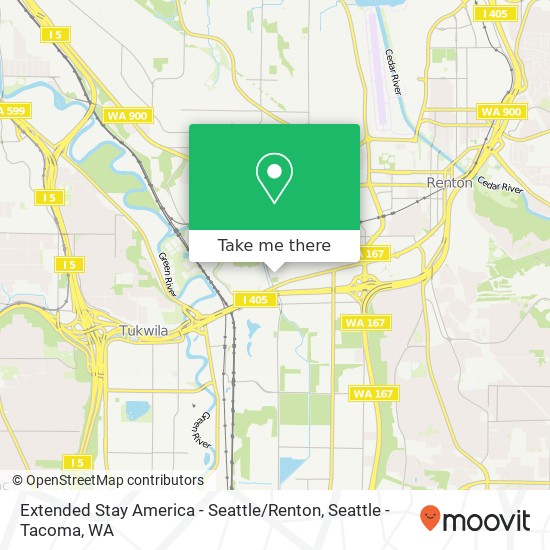 Mapa de Extended Stay America - Seattle / Renton