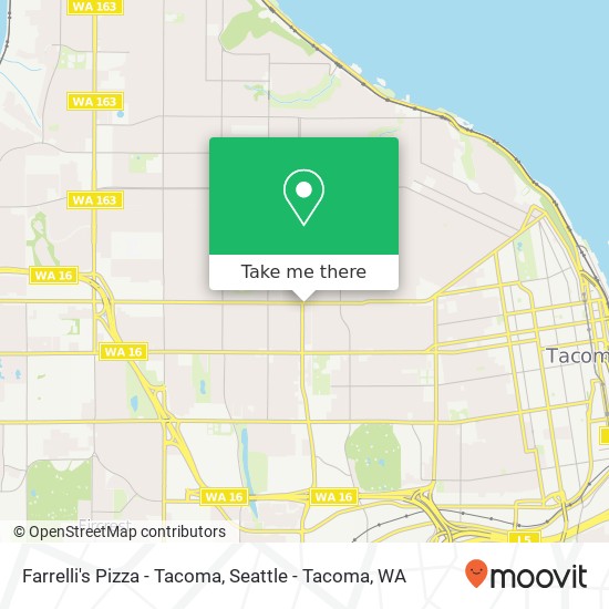 Farrelli's Pizza - Tacoma map