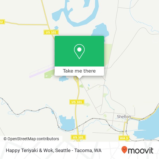 Mapa de Happy Teriyaki & Wok