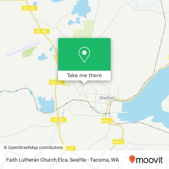 Faith Lutheran Church Elca map