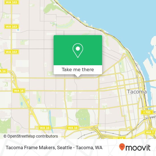 Tacoma Frame Makers map