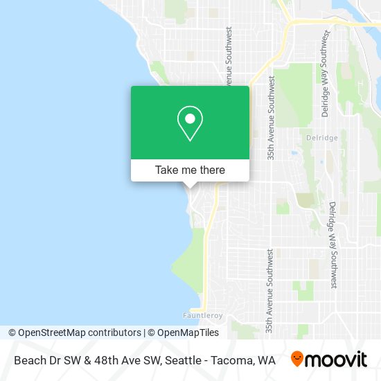 Beach Dr SW & 48th Ave SW map