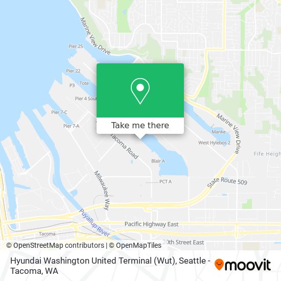 Hyundai Washington United Terminal (Wut) map