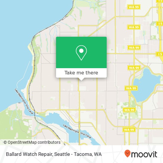 Mapa de Ballard Watch Repair