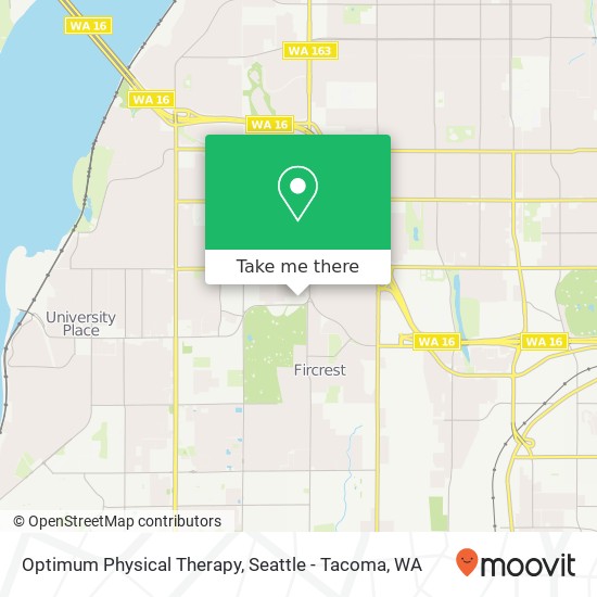 Optimum Physical Therapy map