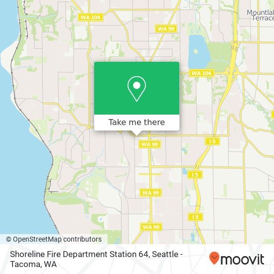 Shoreline Fire Department Station 64 map