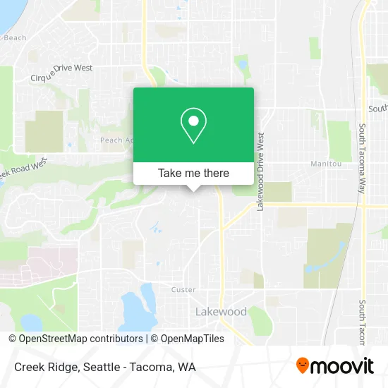 Creek Ridge map