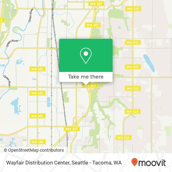 Wayfair Distribution Center map