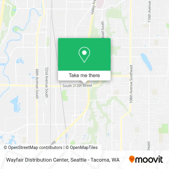 Mapa de Wayfair Distribution Center