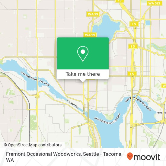 Mapa de Fremont Occasional Woodworks