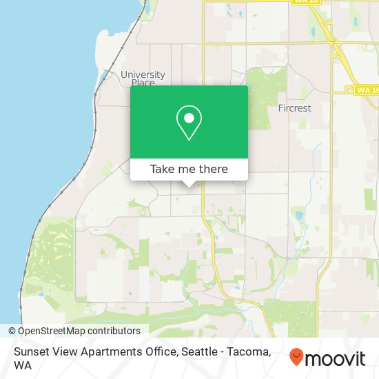 Sunset View Apartments Office map