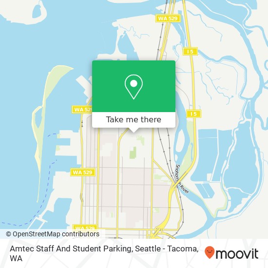 Amtec Staff And Student Parking map