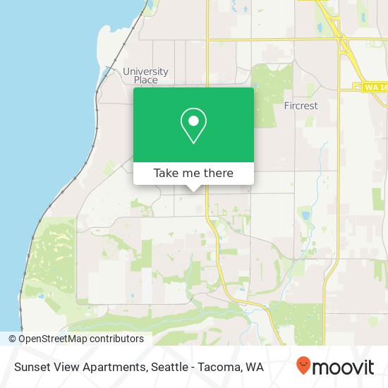 Sunset View Apartments map