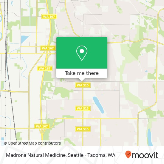 Madrona Natural Medicine map