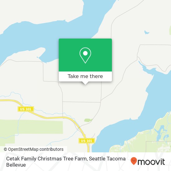Cetak Family Christmas Tree Farm map