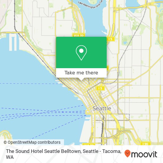 Mapa de The Sound Hotel Seattle Belltown