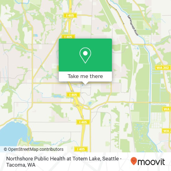 Northshore Public Health at Totem Lake map
