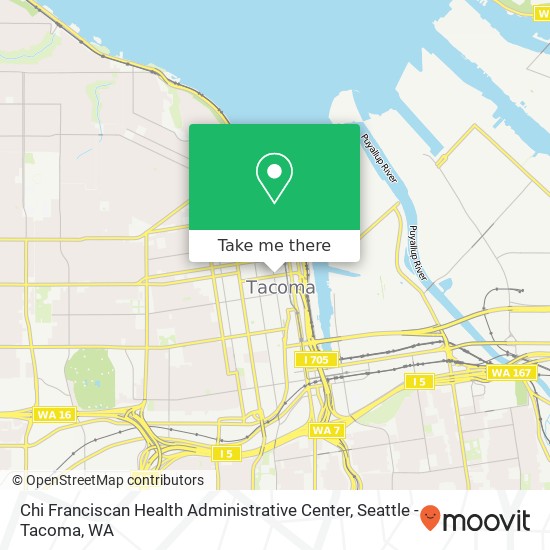 Mapa de Chi Franciscan Health Administrative Center