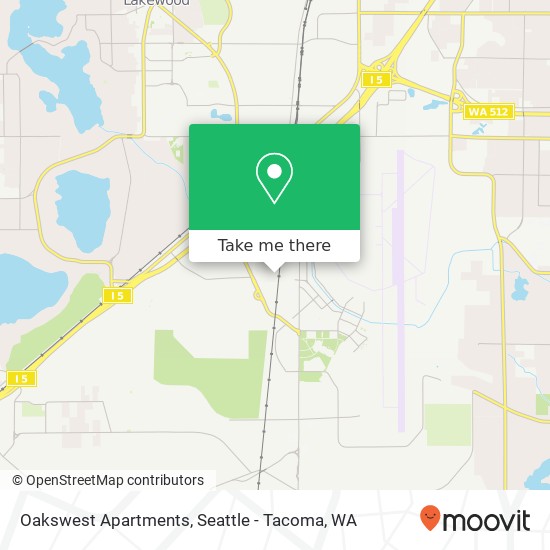 Mapa de Oakswest Apartments