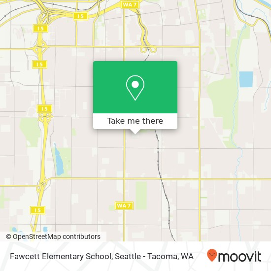 Mapa de Fawcett Elementary School