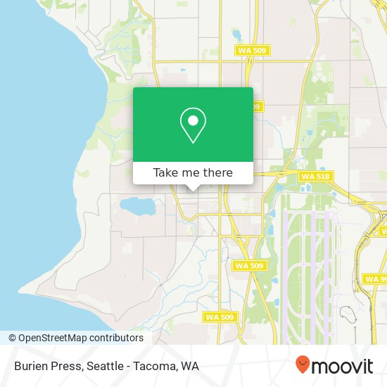 Burien Press map