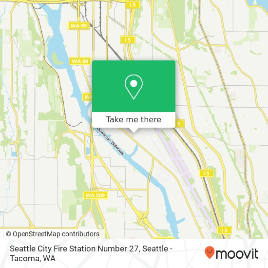 Mapa de Seattle City Fire Station Number 27