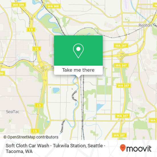 Soft Cloth Car Wash - Tukwila Station map